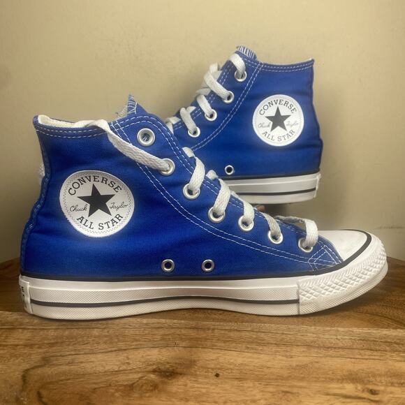 Converse Shoes - Converse Chuck Taylor All Star Womens Blue And White Size 7.5 High Top Shoes